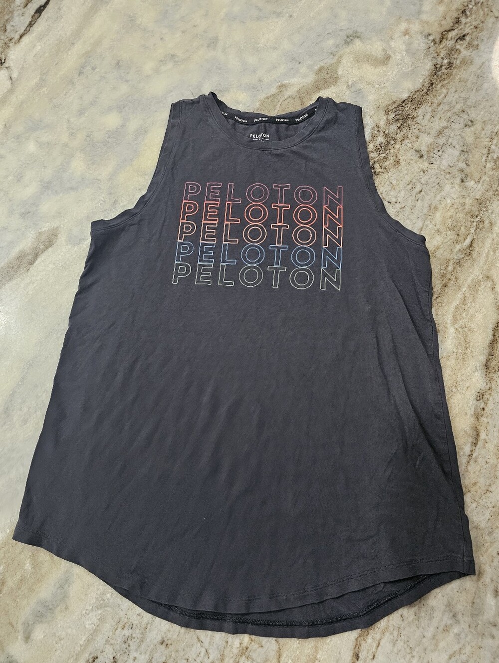 Peloton Graphic Workout Tank Medium Supima Cotton Modal Athletic Gym Top